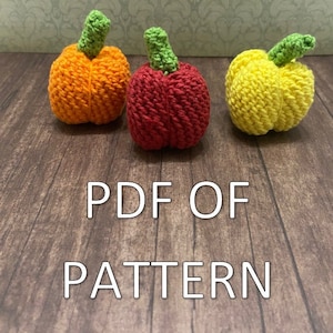 Crochet Pattern - Bell Pepper - PDF ONLY