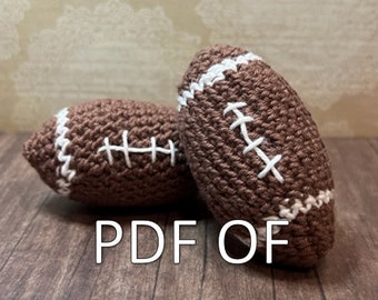 Crochet Pattern - Football - PDF ONLY