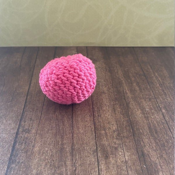 Crochet Cat Toy: Small Balls (1 per Pack) -with catnip