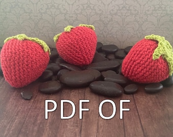 Crochet Pattern - Strawberry - PDF ONLY