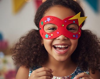 Party Bag fillers - Superhero Mask Kit - Superhero Party - Superhero Birthday