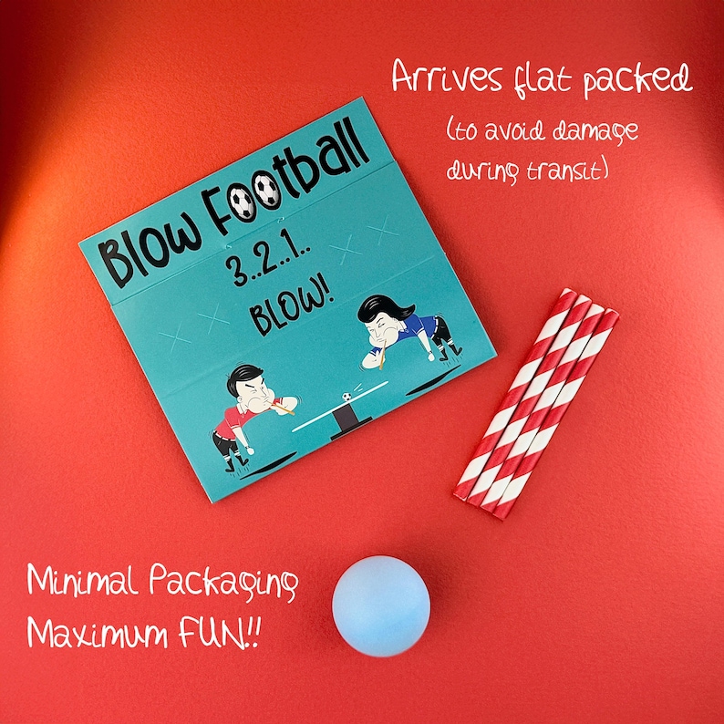 Juego de fútbol Blow - Rellenos para bolsas de fiesta - Fiesta de fútbol - Recuerdos de fútbol imagen 2