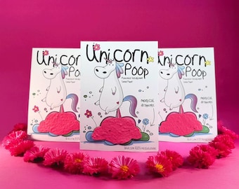 Plastic Free Party Bag Fillers - Eco Friendly Party Favours - Unicorn Party Favours - Eco Stocking Fillers - Unicorn Poop Seeds