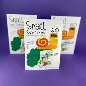 Plastic Free Party Bag Fillers. Eco- Friendly Party Favours. Unique Party Favours. Eco Stocking Fillers. Sustainable Gift. Snail Seed Snot