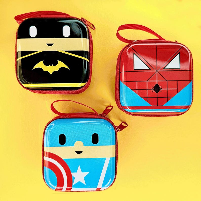 Hero Coin Purse - Superhero Party - Plastic free favours - Party Bag fillers image 1