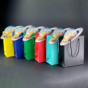 Space Party Bags - Luxury Birthday bags - Spacel Party Gift Bag - Paper gift bags - Kids Goodie Bag image 1