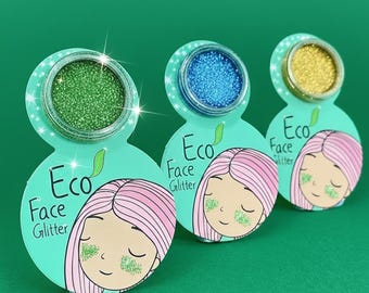 Purpurina ecológica para el rostro - Rellenos para bolsas de fiesta - Pintura facial con purpurina