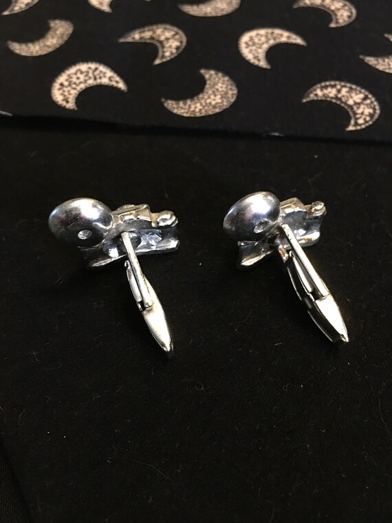 Vintage Flash Camera Cuff Links - Silver Tone wit… - image 7