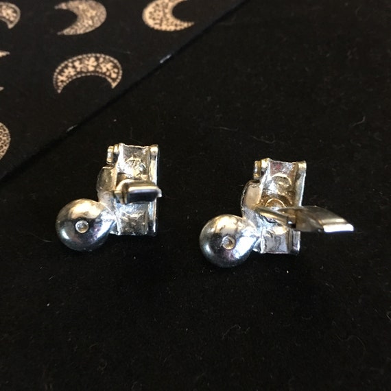 Vintage Flash Camera Cuff Links - Silver Tone wit… - image 9