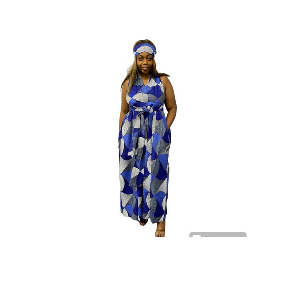 African Print women Jumpsuit main image 0