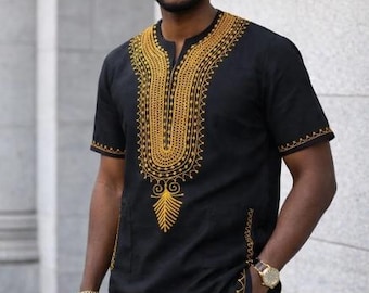 Men's Embroidery Shortsleeve Shirt