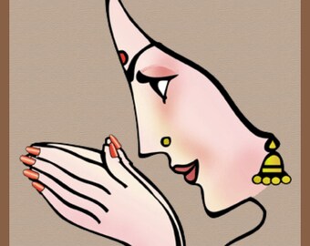 Namaste|Indian Wall Art