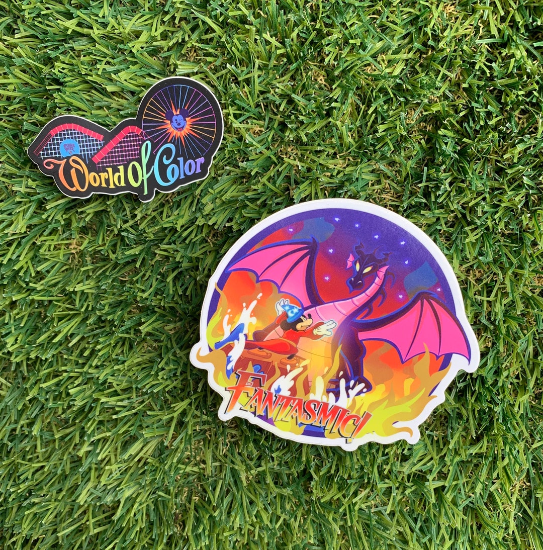 Disney Nighttime Spectacular Vinyl Sticker Bundle | Fantasmic & World ...