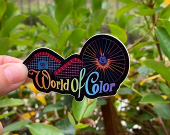 World of Color Sticker | Disney's California Adventure, Waterproof Vinyl, Pixar Pier