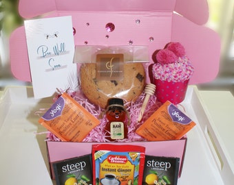 Tea Gift Box for Her with Personalized Card |Thinking of You Gift Basket for Women, New Mom Care Package, Sympathy, Self-care, Breakup