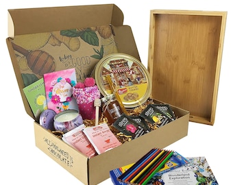 Gift Basket for Mom | Mothers Day Gift Box Idea | Appreciation gift | Big thank you | Hug in a Box | Birthday Tea Gift Box