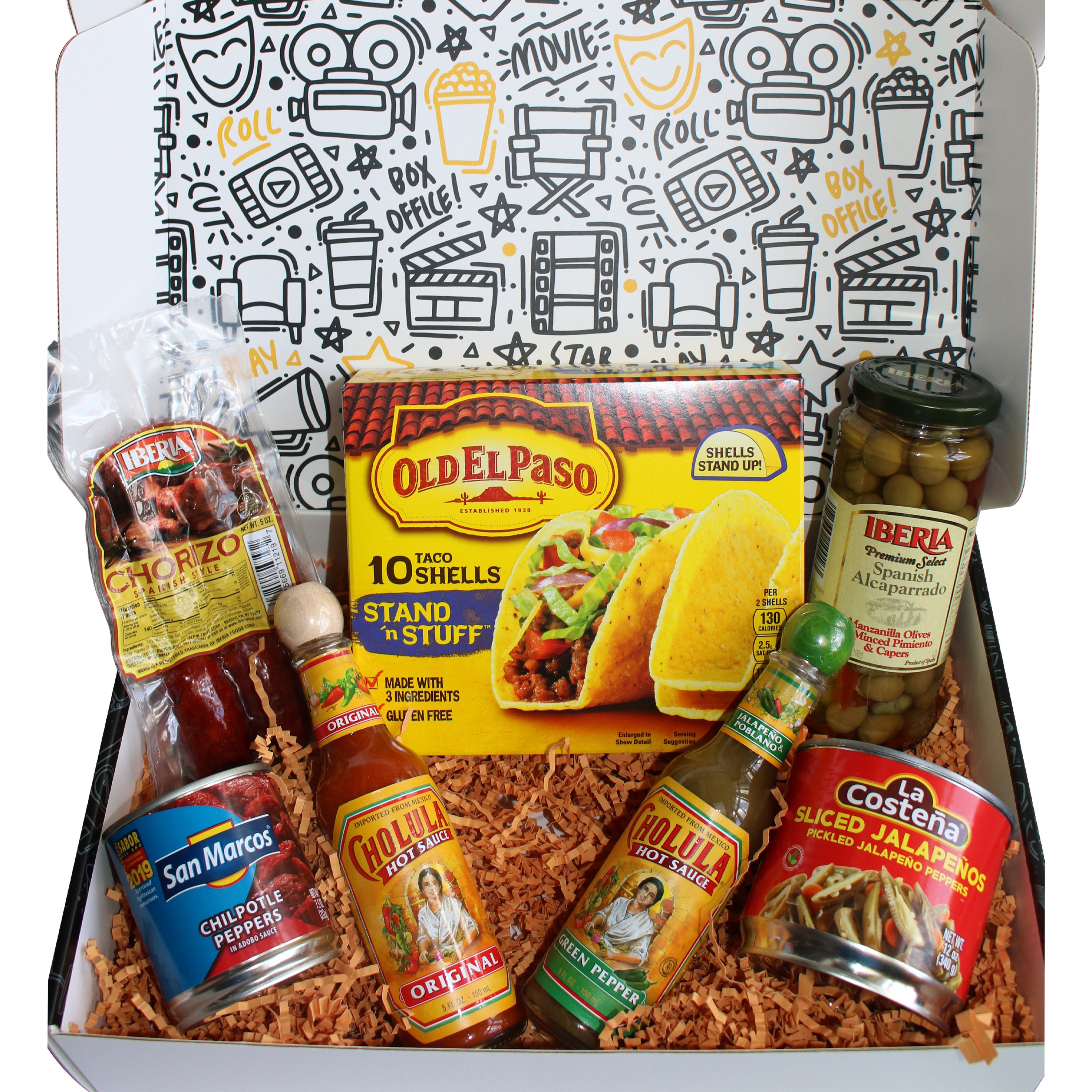 Premium Father's Day Taco Night Gift Basket, Unique Taco Making Kit for