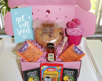Gourmet Cookie Thinking of you Care Package - Get Well Soon Gift Basket - Cozy Care Package - Sympathy Gift Box for Women