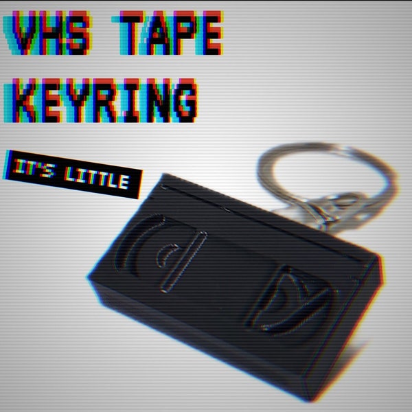 VHS cassette keyring