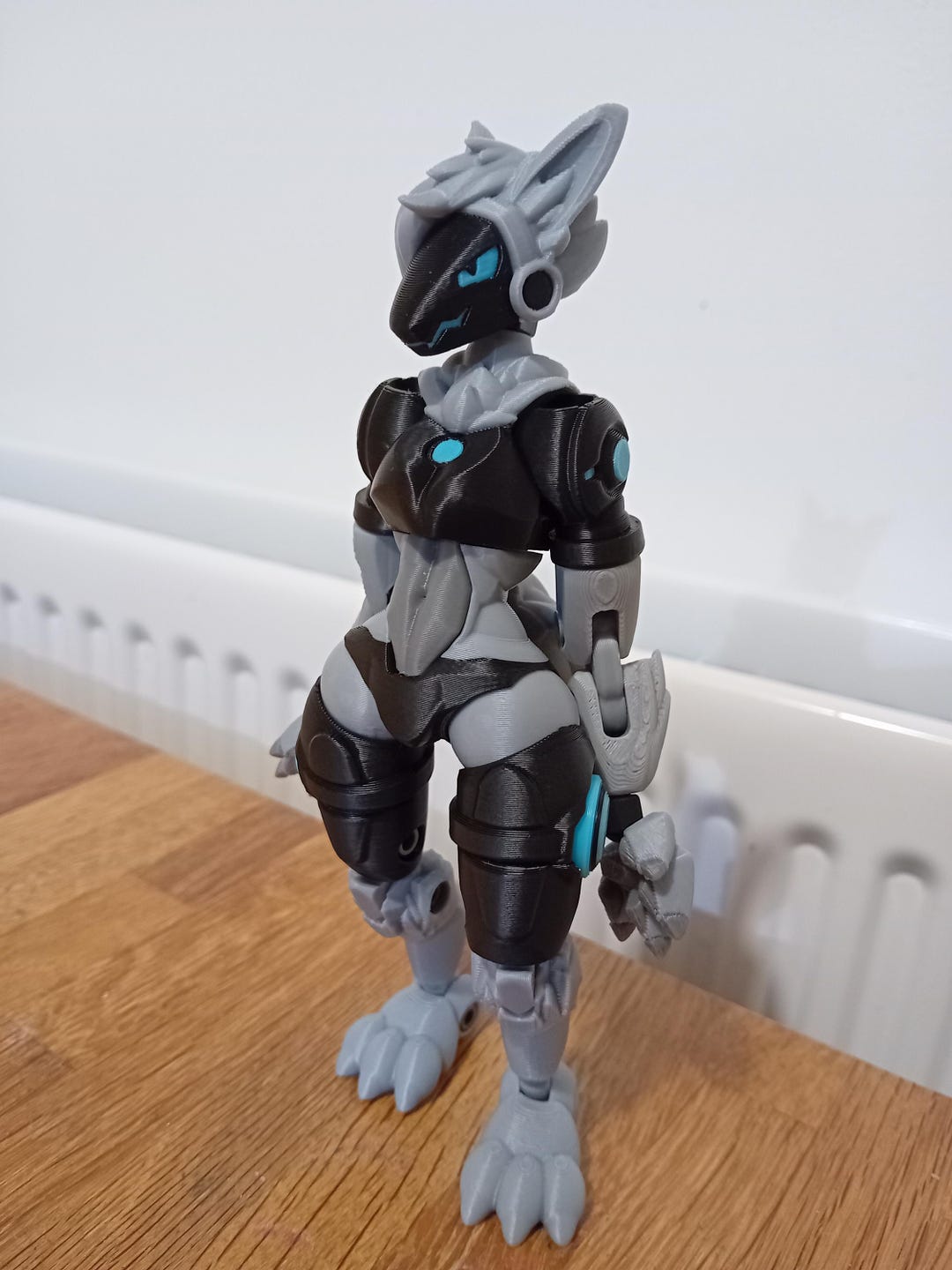 Articulated Protogen Action Figure V4: 6-inch 3D Printed Furry Robot - Etsy