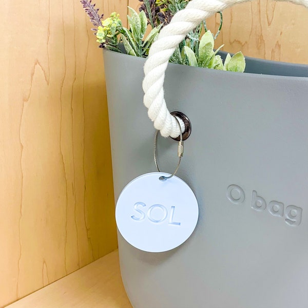 Custom Bogg Bag Accessory | Acrylic Bag Charm | Name Bag Tag | Luggage Bogg Beach Pool Gym Tote Diaper Bag Name Tag