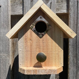 Cedar Birdhouse • Small Birdhouse • Birdhouse Outdoor • Bird House • Bird Nesting Box