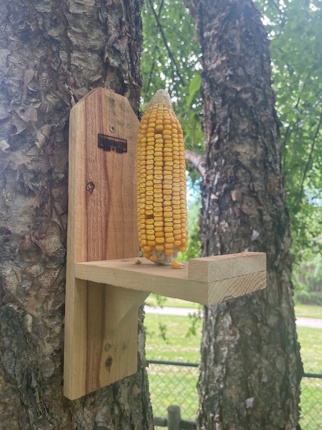 Corn Cob Squirrel Feeder Etsy