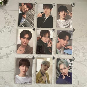 Ateez | Carte photo | Heure d'or partie 1 | K-pop | officiel | cadeau | carte d'album