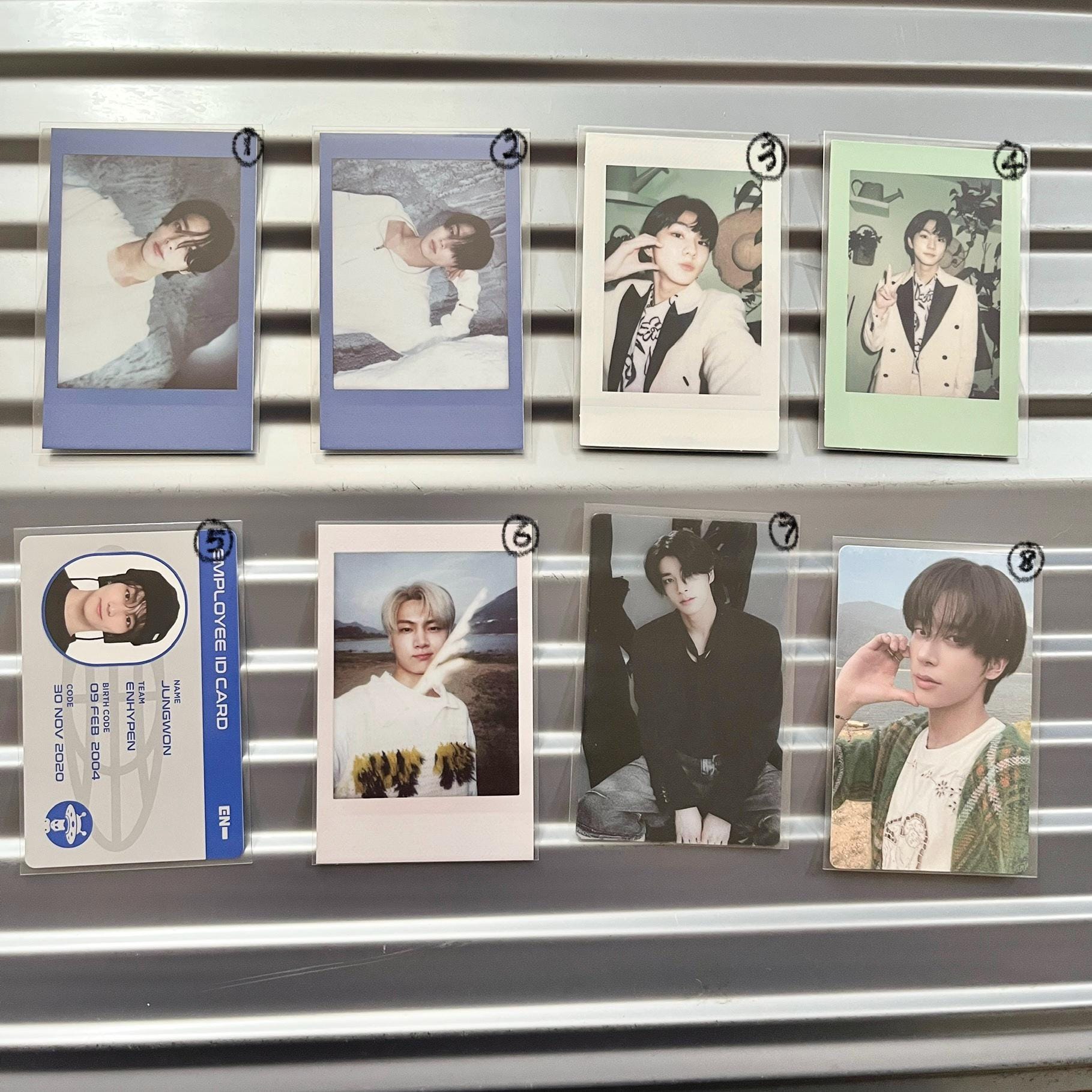 Enhypenオフィシャルフォトカード：ヒスン、ジェイ、ジェイク