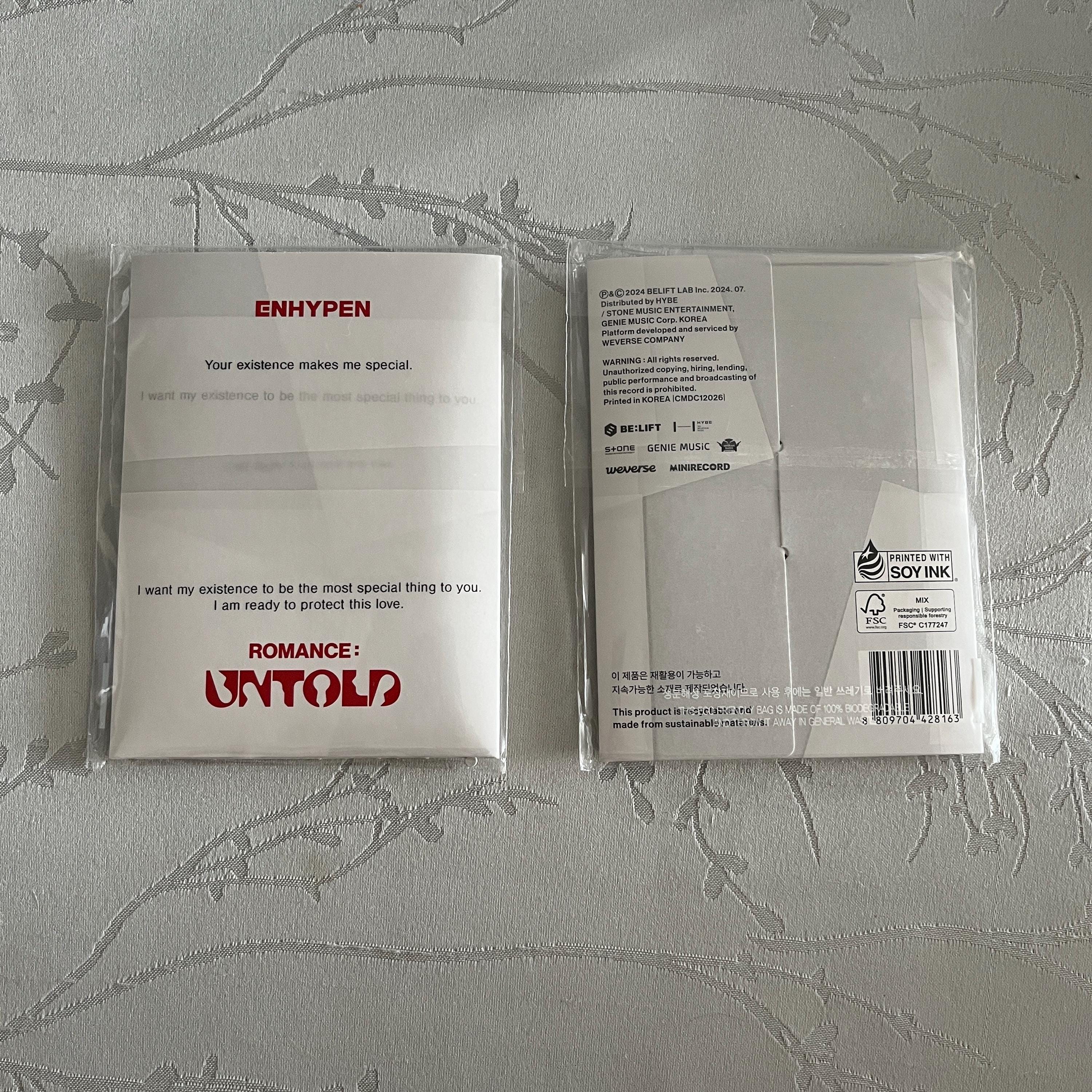 Enhypen Photo Card Romance Untold Album |heeseung Jay Jake