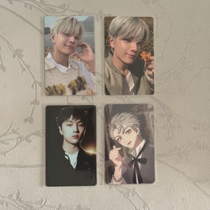 Enhypen | Carte photo | Heeseung | Geai | Jacques | Sunghoon | Soleil | Jungwon | Ni-ki | Cadeau | Album cartonné | lot de 4