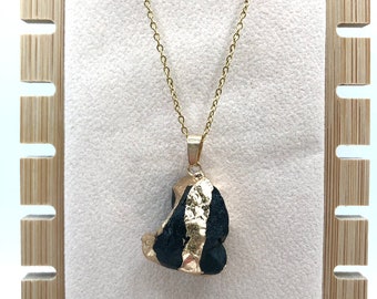 ★BICYCLETROPHY★ BT Raw Stone Necklace 14 6mm Onyx Fix type Hexagon-Cut Black Onyx Necklace Sterling Silver 18” | Kay