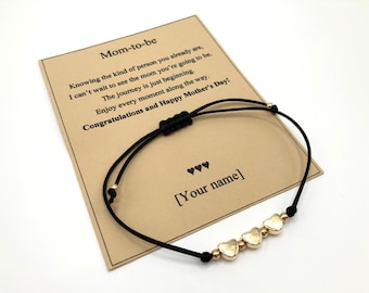 Mom-to-be Gift Mother's Day Gift Future Mom Bracelet Personalized Gift For Mother Bracelets Pregnant Mom Baby Shower Gift Mama Special Gift