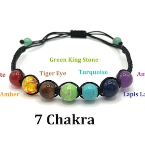 7 Chakra Armband Für spirituelle Wellness Amulett Reichtum Anziehung Handgefertigte Armband Energie Balance Unisex Wellness Geschenk Yoga Meditation