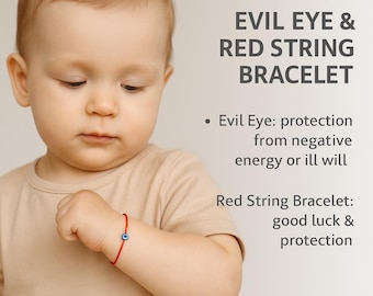 9 Braccialetti Portafortuna Con 7 Nodi E Occhio Malvagio – Cordino Rosso Regolabile Con Perline Dorate, Amuleto Protezione Unisex