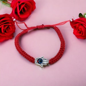 Bracelet Hamsa Bracelet Evil Eye Red String Bracelet Good Luck Bracelet Kabbalah Bracelet Protection Hand Of God Charm Bracelet Turkish eye