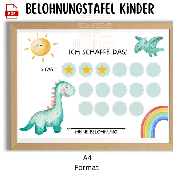 Belohnungstafel Kind PDF, Digitale Belohnungskarte, Belohnungstafel, Belohnungsposter, Haushaltshelfer Belohnung, Junge Download