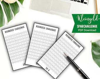 Budget Challenge Small Change Challenge PDF Download Savings Challenge A6 Envelope A6 Budgeting Method Envelope Budget Challenge Savings Challenge