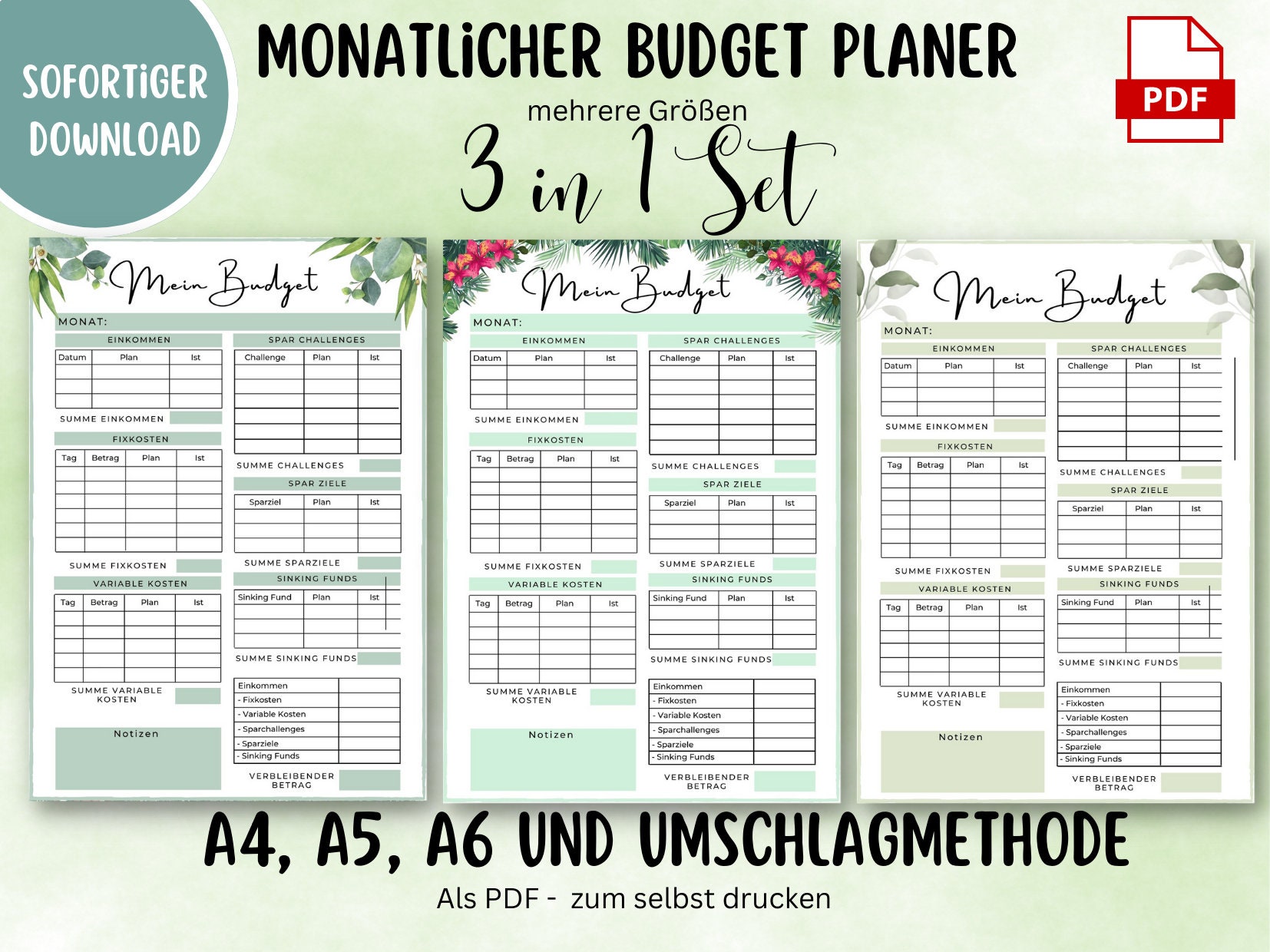 Budget Planner Budget Binder A6 Bugetplaner Haushaltsbuch