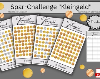 Small Change Savings Challenge PDF in Set for Financial Planner Savings Challenge Set Coins Challenge Budget Binder
