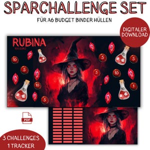 Witch Savings Challenge A6 Set Savings Challenge Set Savings Game Envelopes Budget Planner Game Digital Download Envelope Method Savings Game Witches