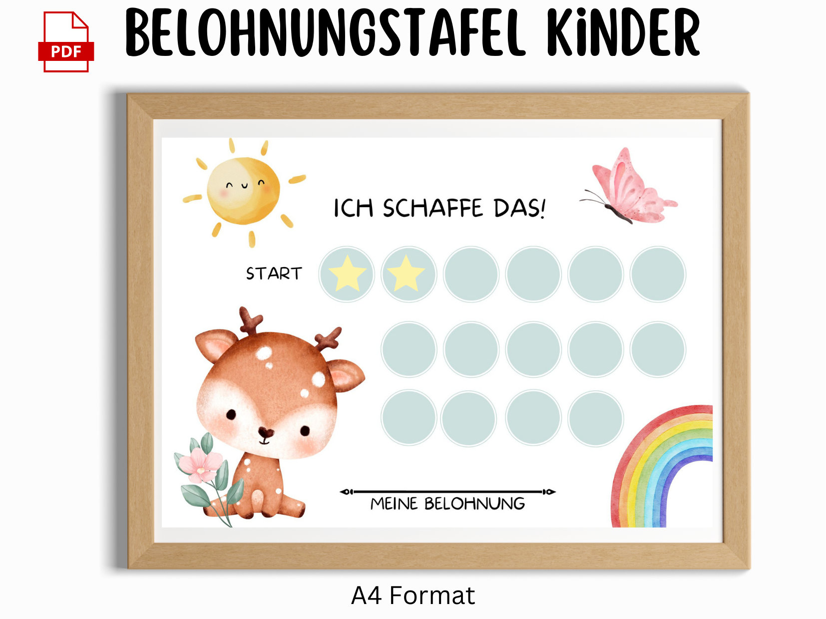 Tableau De Récompenses Pour Enfant, Tableau Motivation, Affiche Comportement, Tableau Progrès, Routine, Support Autonomie, Montessori - France