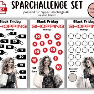 Sparchallenge Black Friday Week Sparchallenge Set Envelopes Budget Planner Game Digital Download Envelope Method Shopping