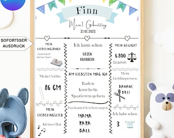 Milestone 1 birthday digital | Reminder Poster Birth Poster My 1 Year Birth Picture | personalized birth gift
