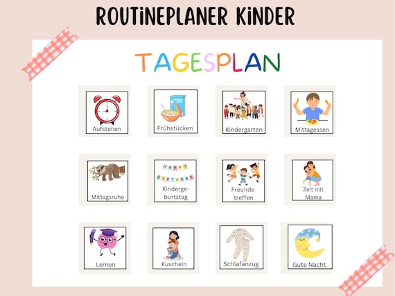 Weekplanner voor kinderen - rust, structuur en minder strijd