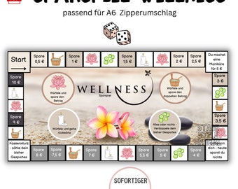 Sparspiel Challenge "Wellness"  passend für Umschläge Budget Binder - deutsche Version - Budget Planer - Digitaler Download Beauty
