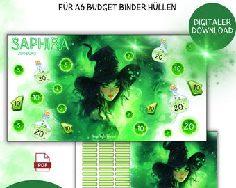 Witch Savings Challenge A6 Set Savings Challenge Set Savings Game Envelopes Budget Planner Game Digital Download Envelope Method Savings Game Witches