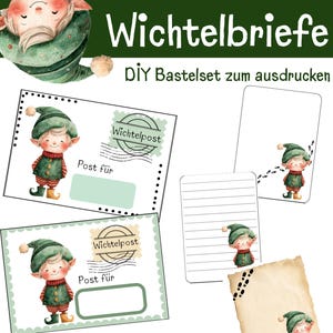 Printable Secret Santa letter PDF DIY set Secret Santa accessories for Christmas | Christmas Secret Santa letter PDF | Digital download