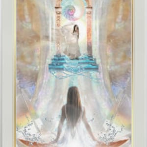 Lemurian Self, Visionary Digital Art. Download and print this Lemurian Healing infused poster (A3) and help your soul remember Lemuria...