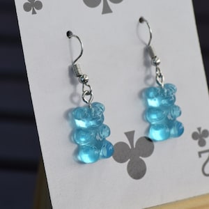 Gummy Bear Earrings Smiling Colorful
